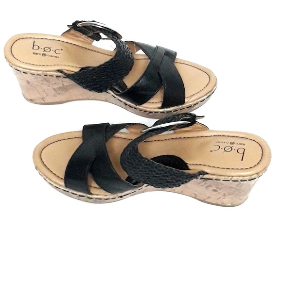 boc leather sandals